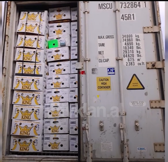 A container of bananas, representing the family business